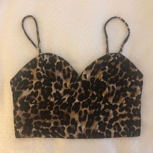 ANGL | Cheetah Crop Top | Large